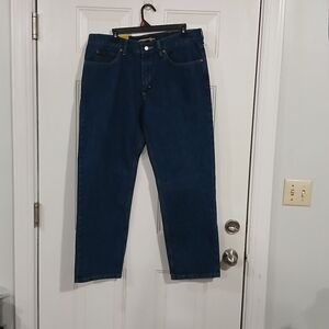 Men's Lee Dark Blue Relaxed Fit Jeans 36x30